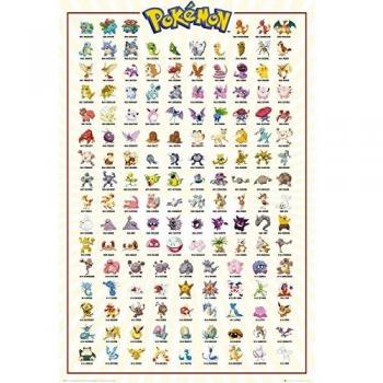 Pokémon Kanto 151 Collectible Poster