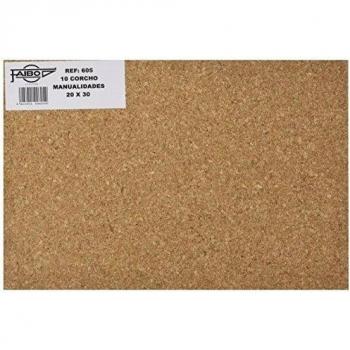 Natural Fibre Cork Sheets – FAIBO – 10 Pack – Brown – DIY