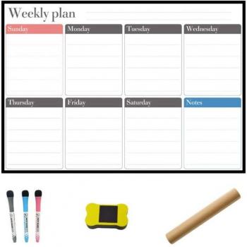 A3 Magnetic Weekly Planner for Drawing Notes