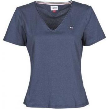 Tommy Jeans Damen T-Shirt V-Neck Slim Jersey