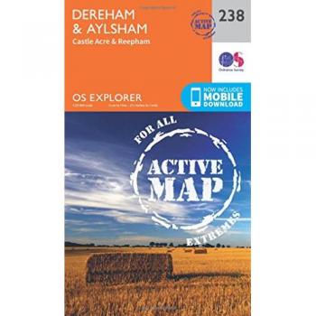 Ordnance Survey Map of Dereham & Aylsham