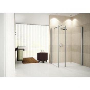 Novellini Giada N 2B Vaste Wand, 84-87 cm, Helderglas, Matchroom