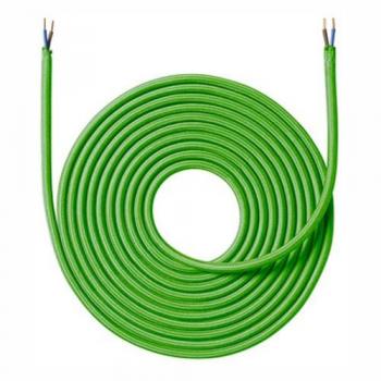 Nielsen Light 4 m tygledning 2x0,75 mm² limegrön