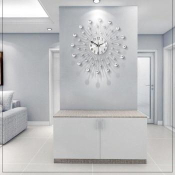 Large Vintage Crystal Wall Clock