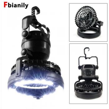 2 in 1 Outdoor LED Tent Light with Fan