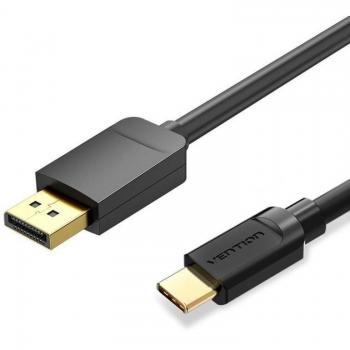 Cable Vention CGYBF: Tipo‑C Macho → DisplayPort (Negro) – 1,5 m