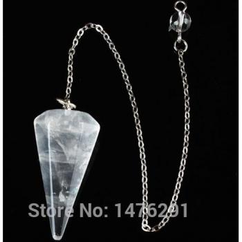Péndulo 35x17 mm cristal transparente – Equilibrio de Chakras