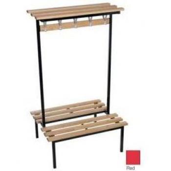 Evolve Duo Bench with Wood Top Shelf 2000mm x 800mm 20 Hooks