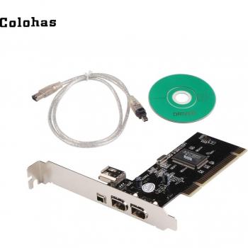 PCI Firewire Card with 6-Pin/4-Pin IEEE 1394 for DV Camcorders and Hard Drives