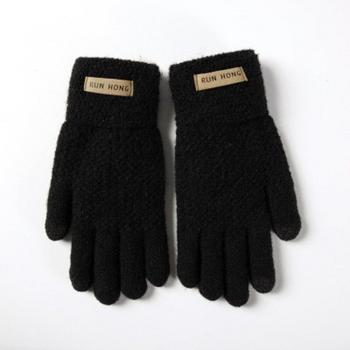 Winter Wool Knit Touch Screen Mittens for Women H96