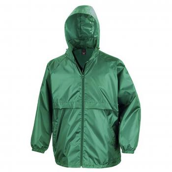 Result Men's Core Adult Windbreaker (Bottle Green, Water Repellent, Windproof)