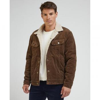 Chaqueta Lee Sherpa para hombre en color marrón