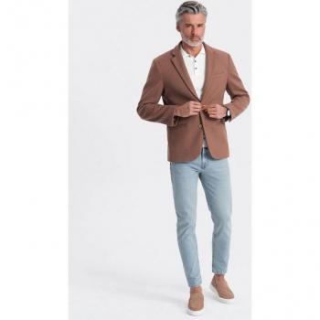 Blazer Preto com Acabamento Ombre e Forro Branco