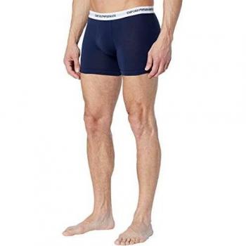 Emporio Armani CC717 Men's Boxers – Navy/White Combo, Size Small