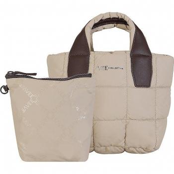 VEE COLLECTIVE Damen Mini Tasche Porter Tote in Creme