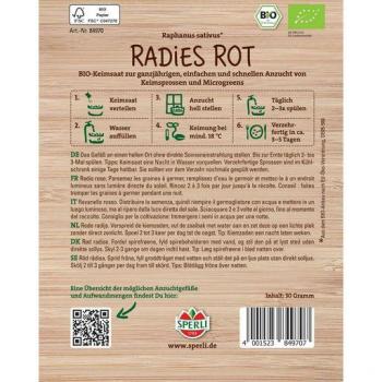 Semi di Germogli Ravanello Rosso – Organico BIO