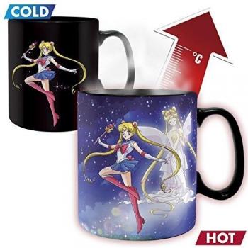 ABYstyle Abysse Corp_ABYMUG406 SAILOR MOON thermisch reaktiv Tasse 460 ml Sailor Moon & Chibi Moon, 1