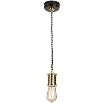Black Brass E27 Ceiling Pendant Light