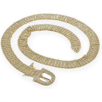 Ceinture Éclatante en Argent pour Femmes