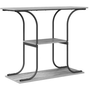 Consola con Estante VidaXL Gris Sonoma 101 x 35 x 80.5 cm
