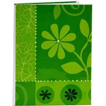 Henzo „Flower Fest“ 36‑Seiten Fotoetui – grün, 16,5 × 12,5 × 1,2 cm
