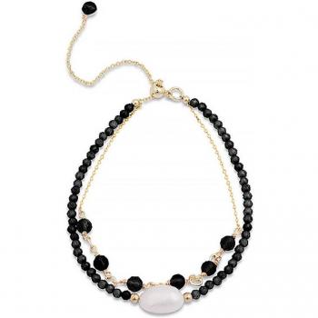 Luxenter Armband in Schwarz mit hydrothermalem Onyx und 18K Gold