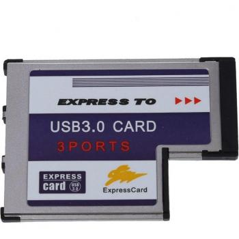 PCMCIA USB 3.0 Express Card 3 Ports