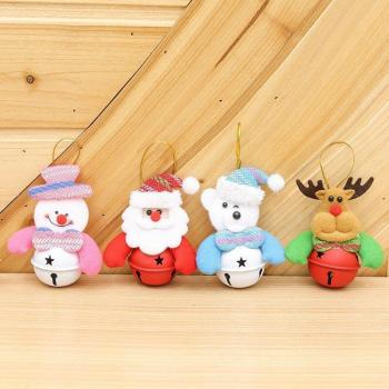 4pcs Santa Claus Figurines for Christmas Tree