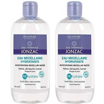 Eau Thermale JonzacEau de Jonzac REhydrate Eau Micellaire Hydratante Bio Lot de 2 x 500 ml