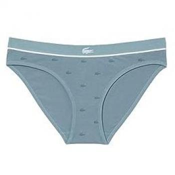 Braguita Lacoste Stretch Monogram azul con Minicocodrilo