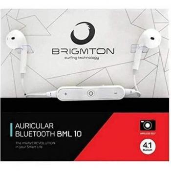 Auriculares Brigmton BML-10 Bluetooth Blanco