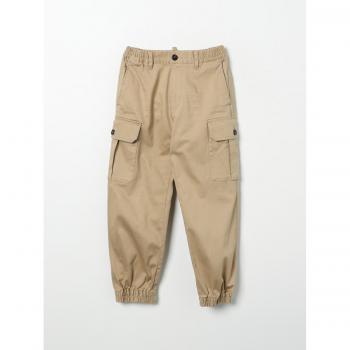 Pantaloni Cargo Beige Stropicciati DSQUARED2 Kids Taglia 16