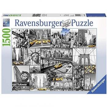 Ravensburger Puzzle 16354 – New York Farbtupfer‑Collage, 1500 Teile – für Altersgruppe ab 14 Jahren