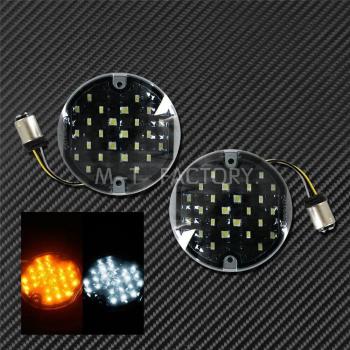 1157 LED Turn Signal Inserts for Harley Davidson Touring Softail FLHR Road King