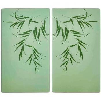 Grün & Bambus Herdabdeckplatten (2 ×) – KHG Kunststofffüße