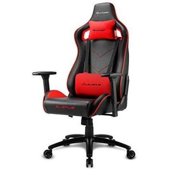 SHARKOON ELBRUS 2 SEDIA GAMING PELLE SINTETICA, BRACCIOLI 3D REGOLABILI, SCHIENALE IMBOTTITO E REGOLABILE, TELAIO IN ACCIAIO, PE