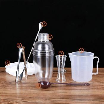 Coctelera Xueke Transparenta + Accesorios 7‑unidades – 530 ml