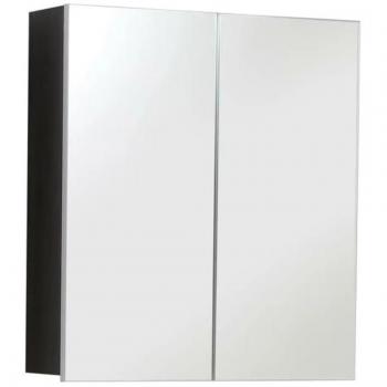 Spiegelschrank 2 porte in melaminato Rauchsilber