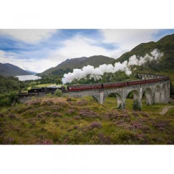 CALVENDO 75 x 50 cm Textil-Leinwand „The Jacobite“, Glenfinnan-Viadukt