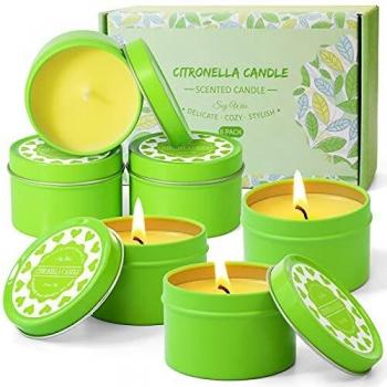 Candele Estive SCENTORINI al Limone Verde