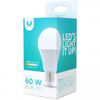 E27 10W LED-lampa 6000K Kallvit