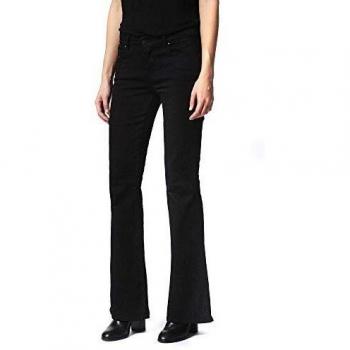 Pantalon denim droit élasticité femme