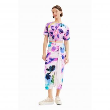 Blusa corta stampa fiori M. Christian Lacroix
