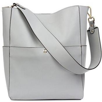 Grey Leather Purses & Handbags for Women by BOSTANTEN