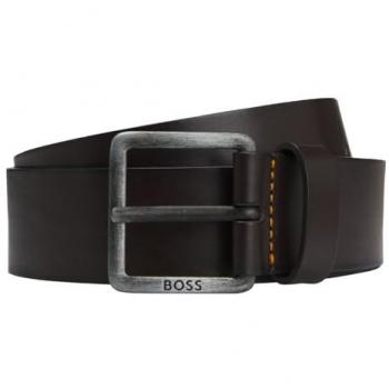 BOSS Orange Jeeko Men's Leather Belt with Logo