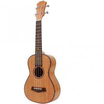 Instrumento musical ukelele caoba con diapasón y puente palisandro