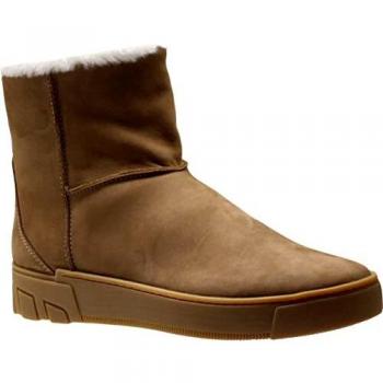 Ganter Damen Halbstiefel Giulietta in Cigar, Softnubuk und Lammfellfutter