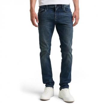 Herren Jeans TOM TAILOR 5‑Pocket Blau Schwarz Stone – 30 / 30 Länge
