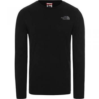 T-shirt The North Face M L/S Easy Tee Noir Zinc Gris, Taille S