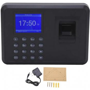 Horloge d'entrée numérique – écran couleur 2,4”, entrée biométrique, 240 V, mot‑de‑passe